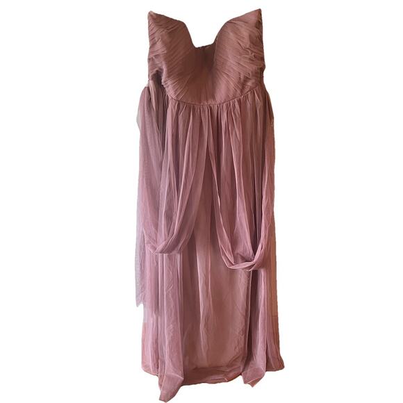 BIRDY GREY Christina Convertible Dress Maxi Sandy Mauve Plus Size 3X Bridesmaid - Picture 14 of 16